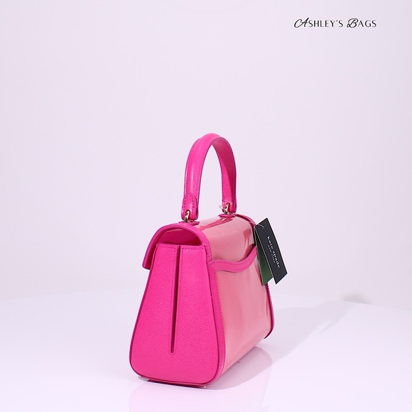 Kate Spade Katy Coated Mesh Small Top-handle Bag In Wild Raspberry - Picture 5 of 12